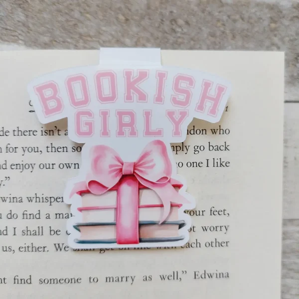 Bookish Girly Magnetic Bookmark