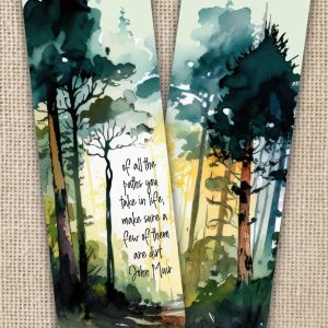 Paths in Life John Muir Quote Bookmark