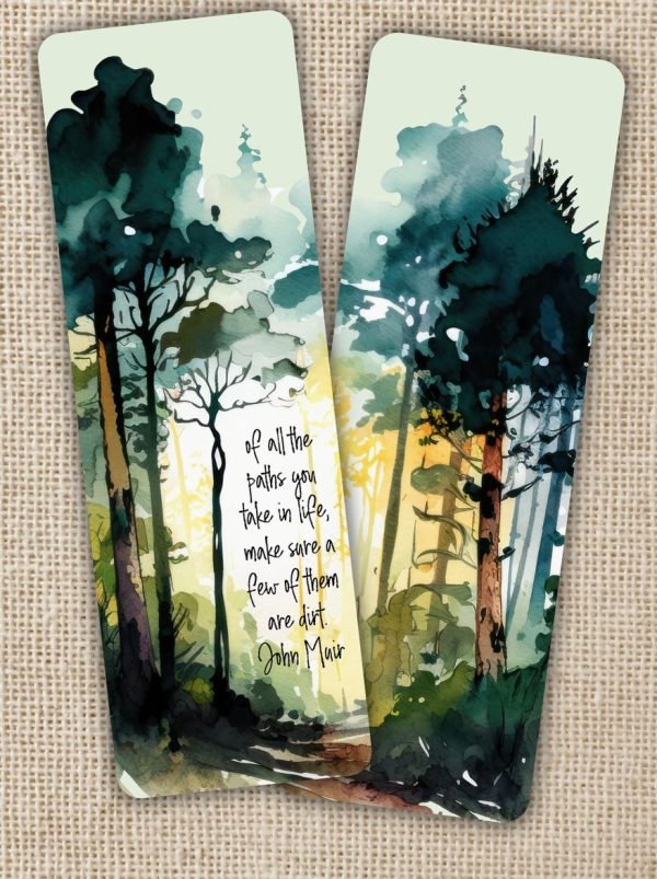 Paths in Life John Muir Quote Bookmark