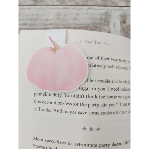 Pink Pumpkin Magnetic Bookmark